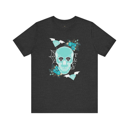 T & Co. Spooky Diamond Bat Skull Tee