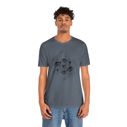 Ethereal Visions: Winged Eyes Ensemble Dark Angel Tee