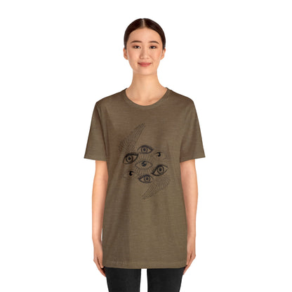 Ethereal Visions: Winged Eyes Ensemble Dark Angel Tee