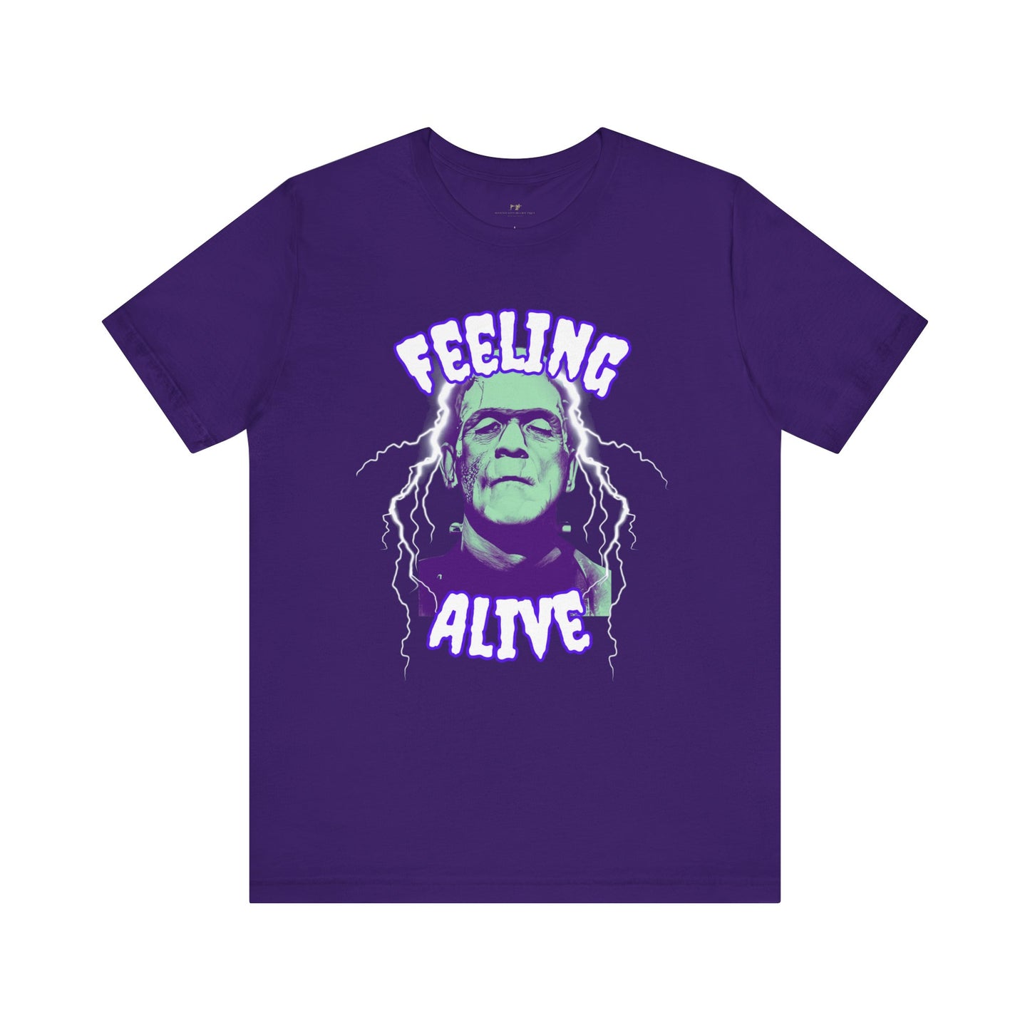 Feeling Alive Frankenstein's Monster Halloween Short Sleeve Tee