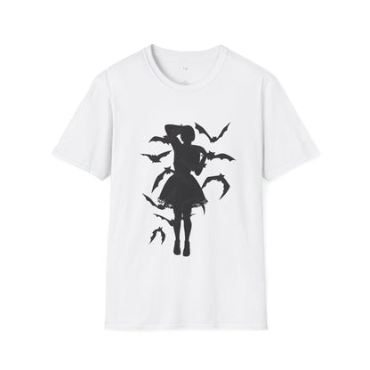 Woman's Silhouette Entwined with Bats T-Shirt