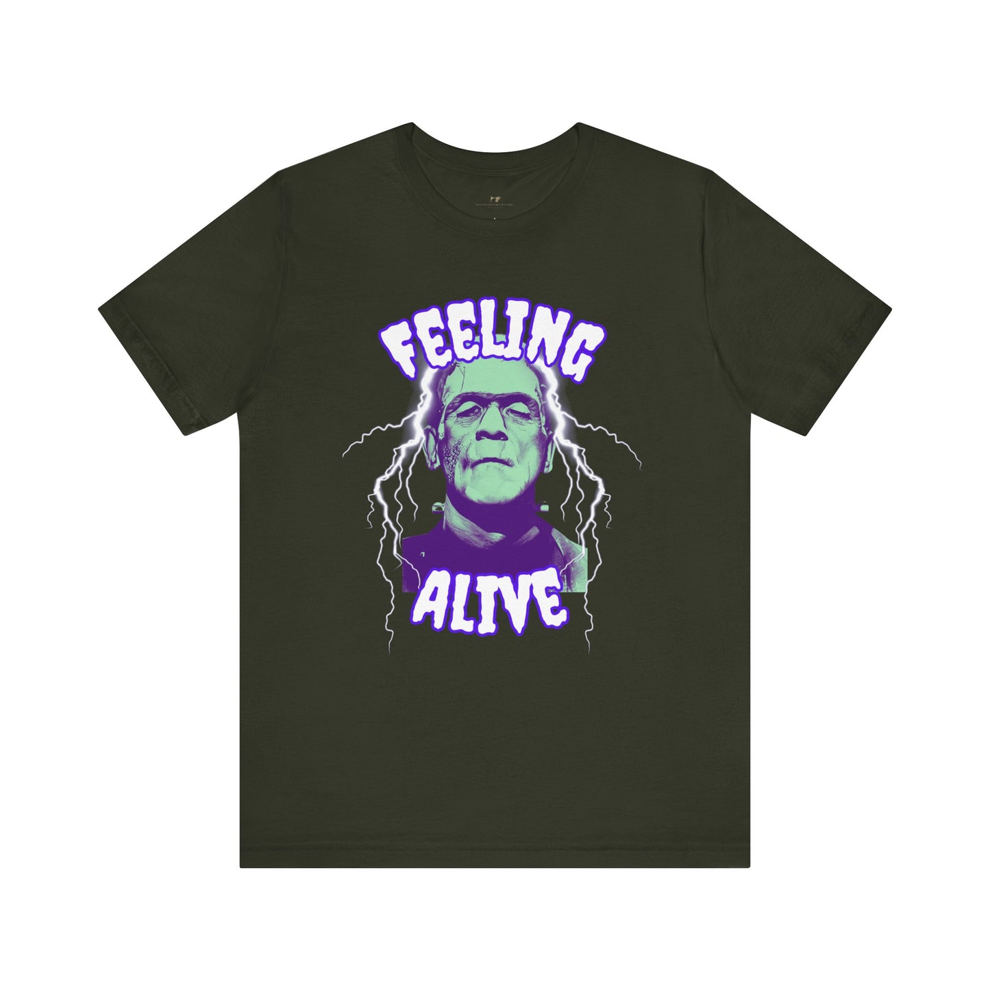 Feeling Alive Frankenstein's Monster Halloween Short Sleeve Tee