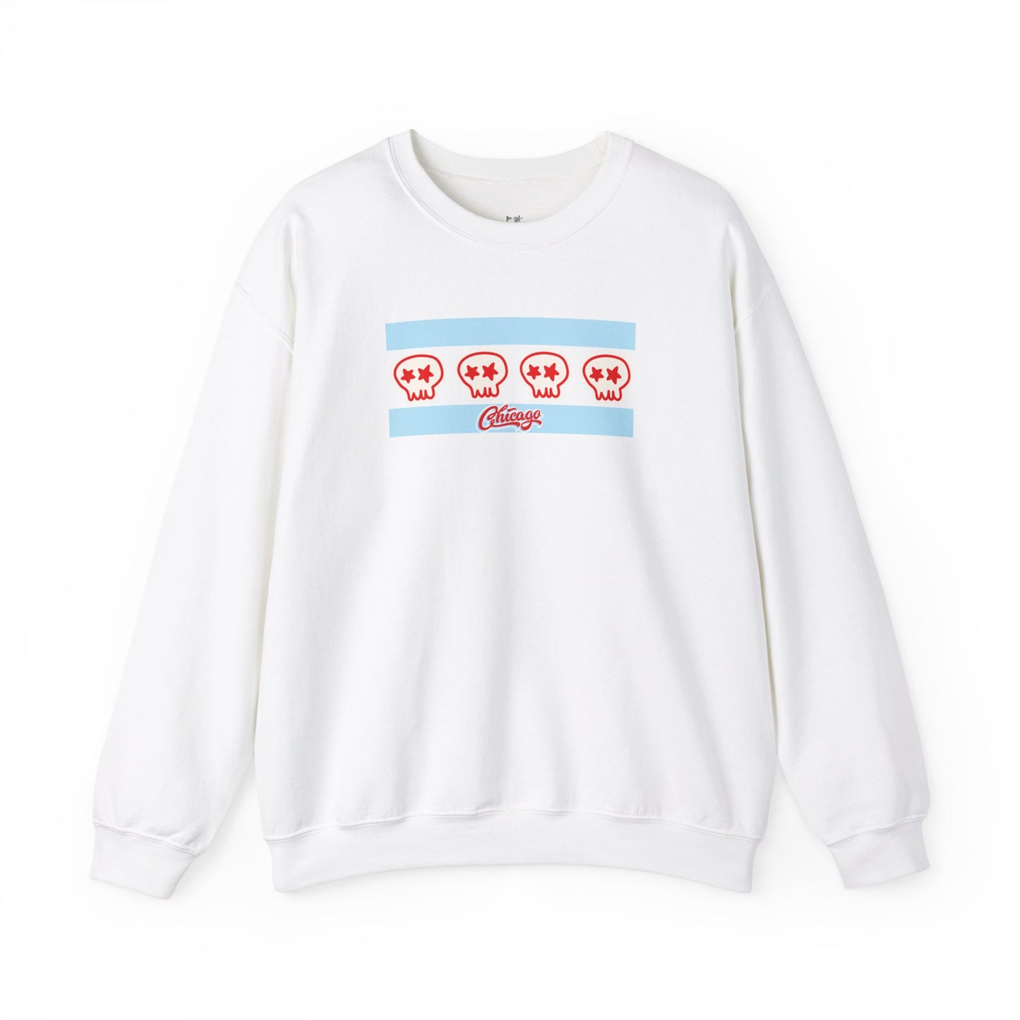 Chicago Skull Flag Crewneck Sweatshirt