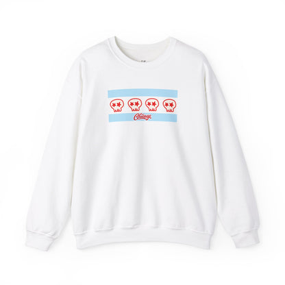 Chicago Skull Flag Crewneck Sweatshirt