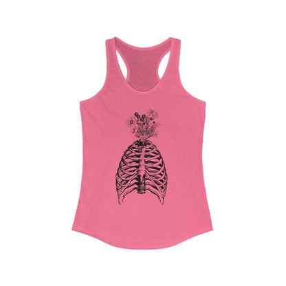 Blooming Ribcage Racerback Tank