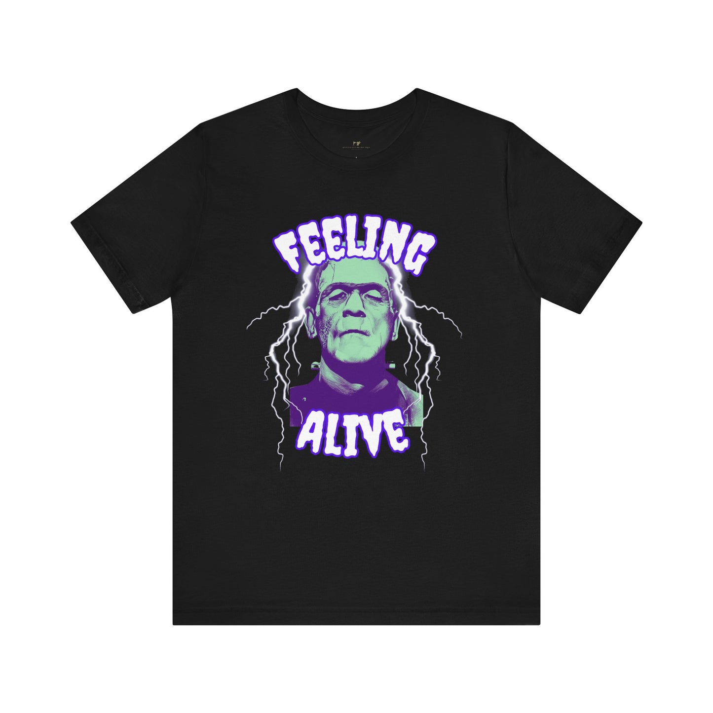 Feeling Alive Frankenstein's Monster Halloween Short Sleeve Tee