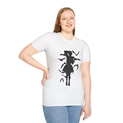 Woman's Silhouette Entwined with Bats T-Shirt