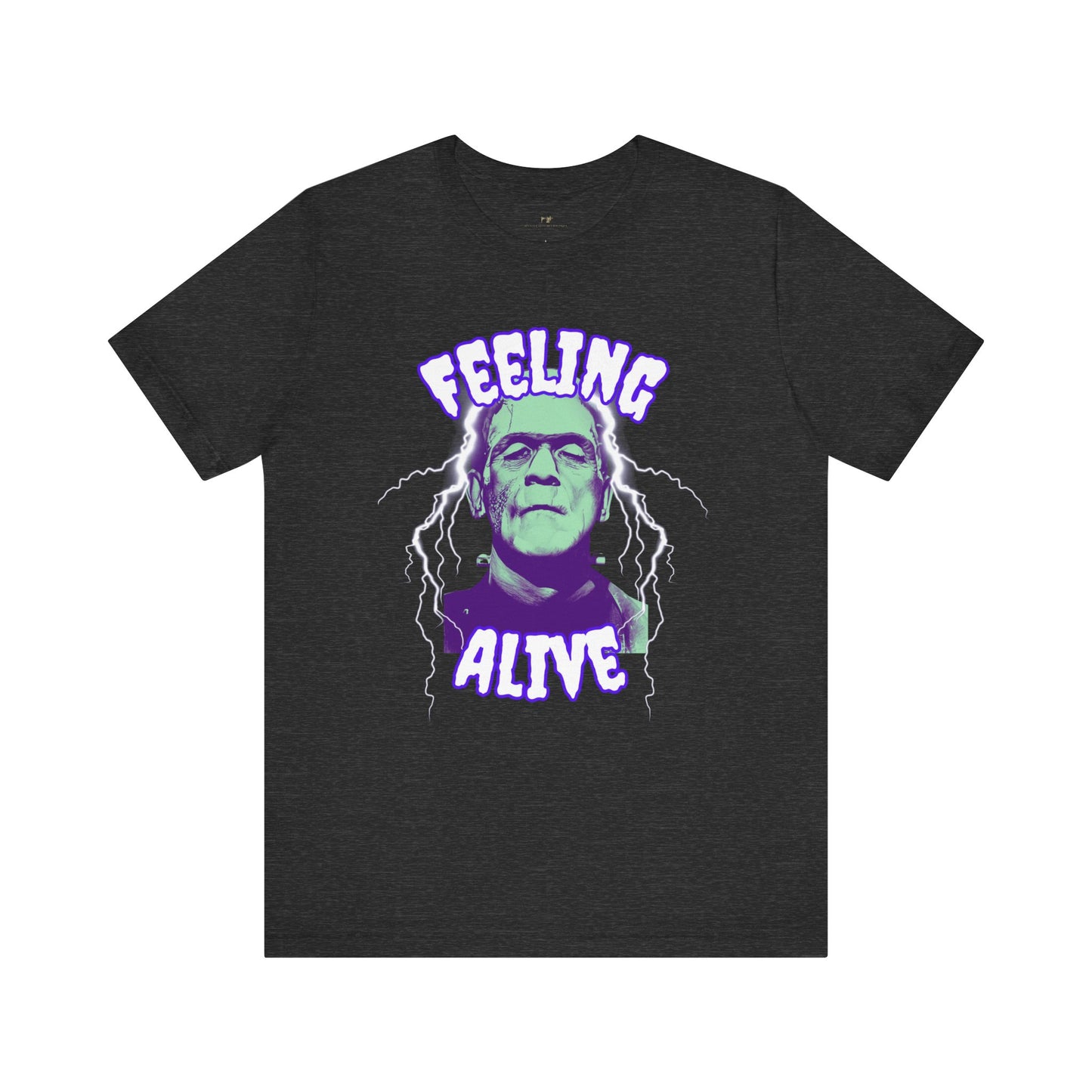 Feeling Alive Frankenstein's Monster Halloween Short Sleeve Tee