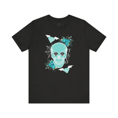 T & Co. Spooky Diamond Bat Skull Tee