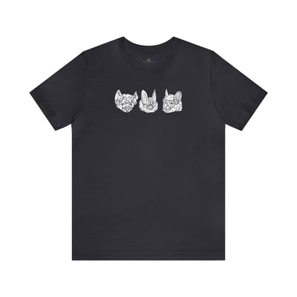 Bat Faces Trio Tee