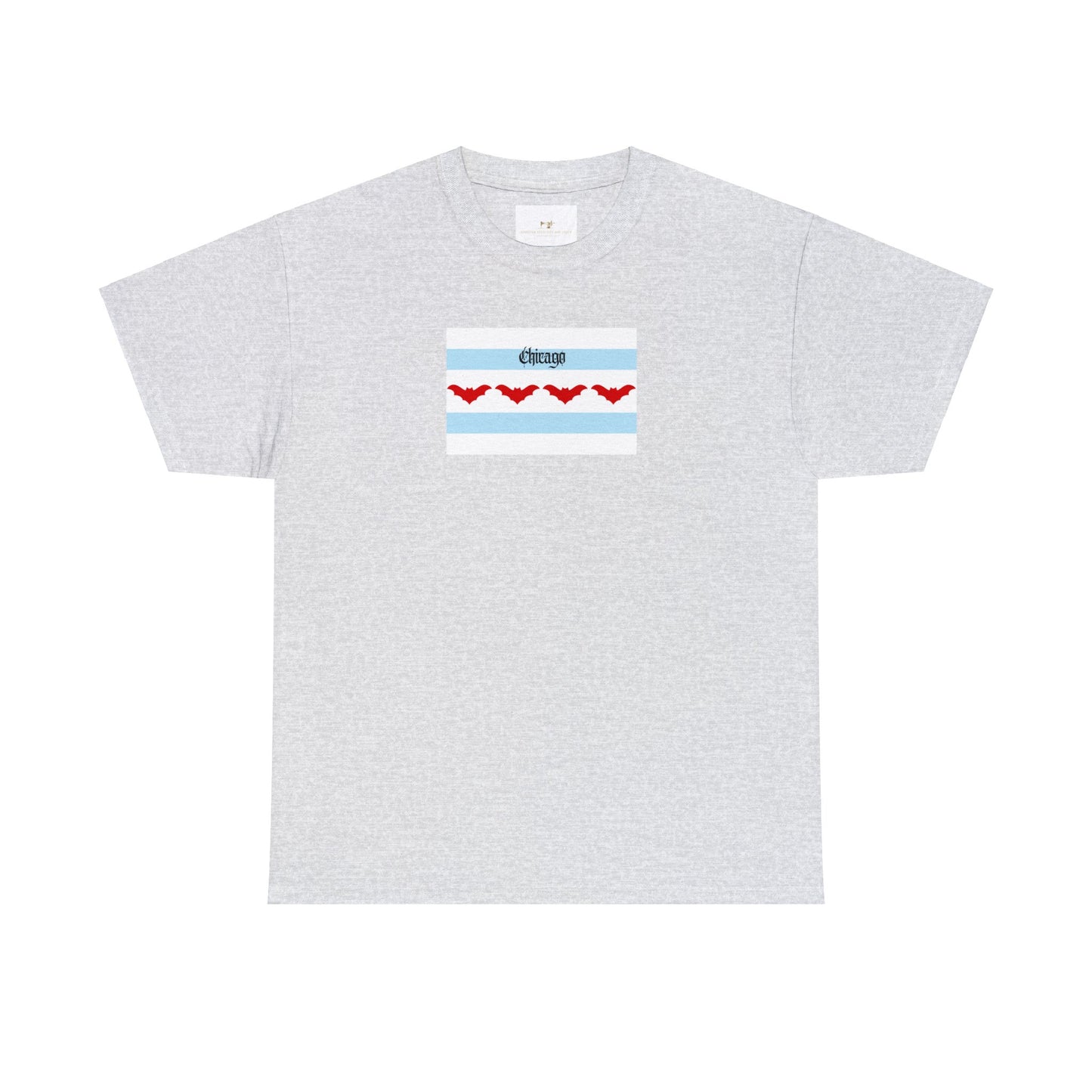 Bats Over Chicago Heavy Cotton Tee