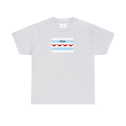 Bats Over Chicago Heavy Cotton Tee