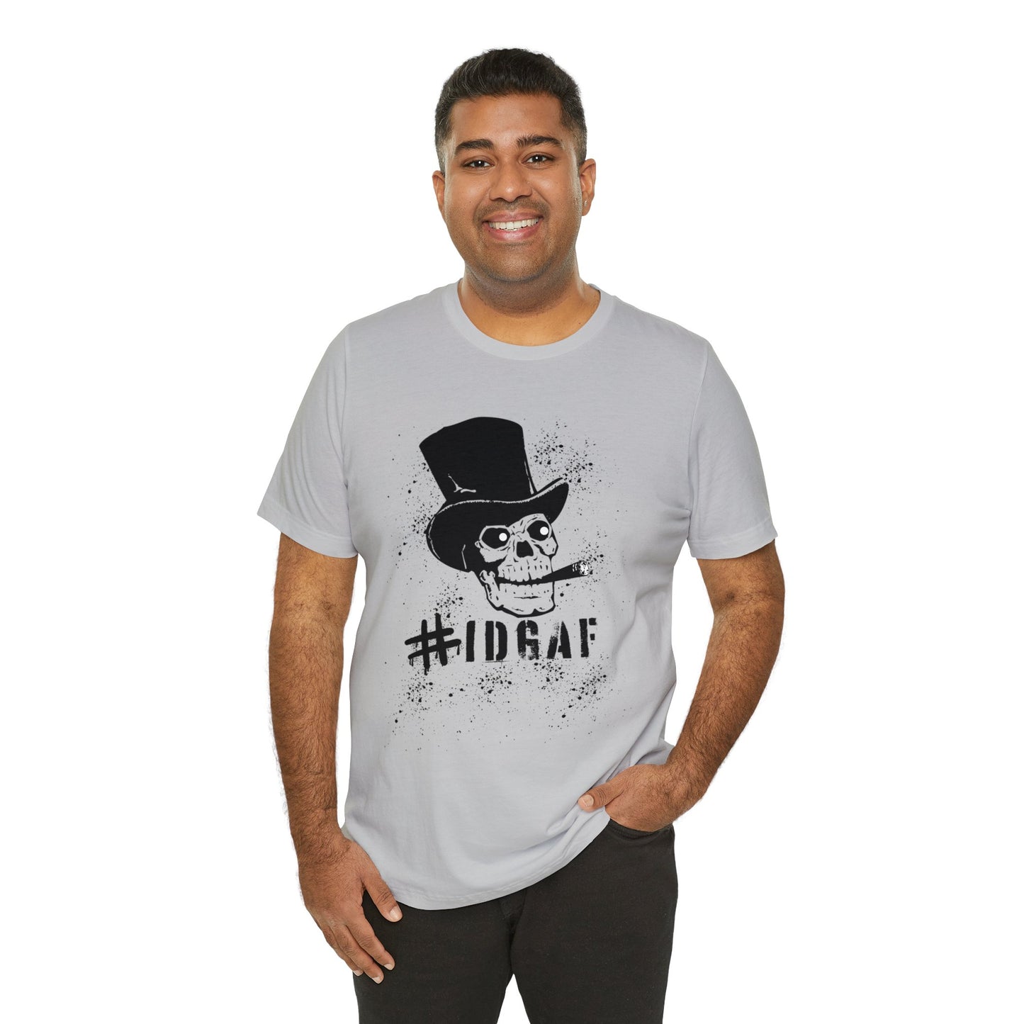 IDGAF Skull with Attitude Tee