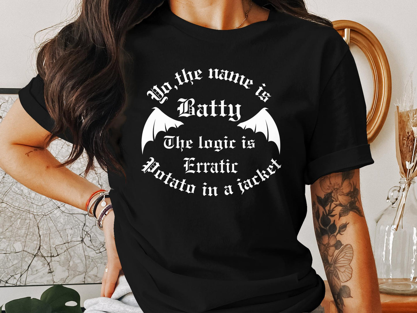 Batty Logic Goth Inspired Tee