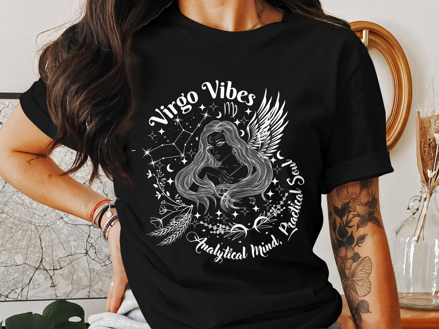 Celestial Virgo: Wings of Wisdom Tee