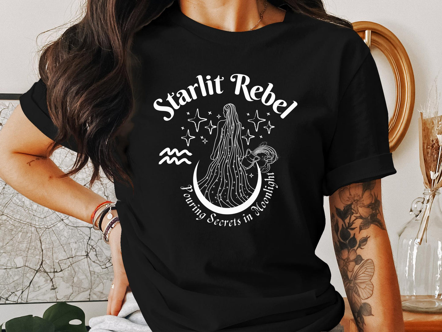 Starlit Rebel Aquarius Season Tee