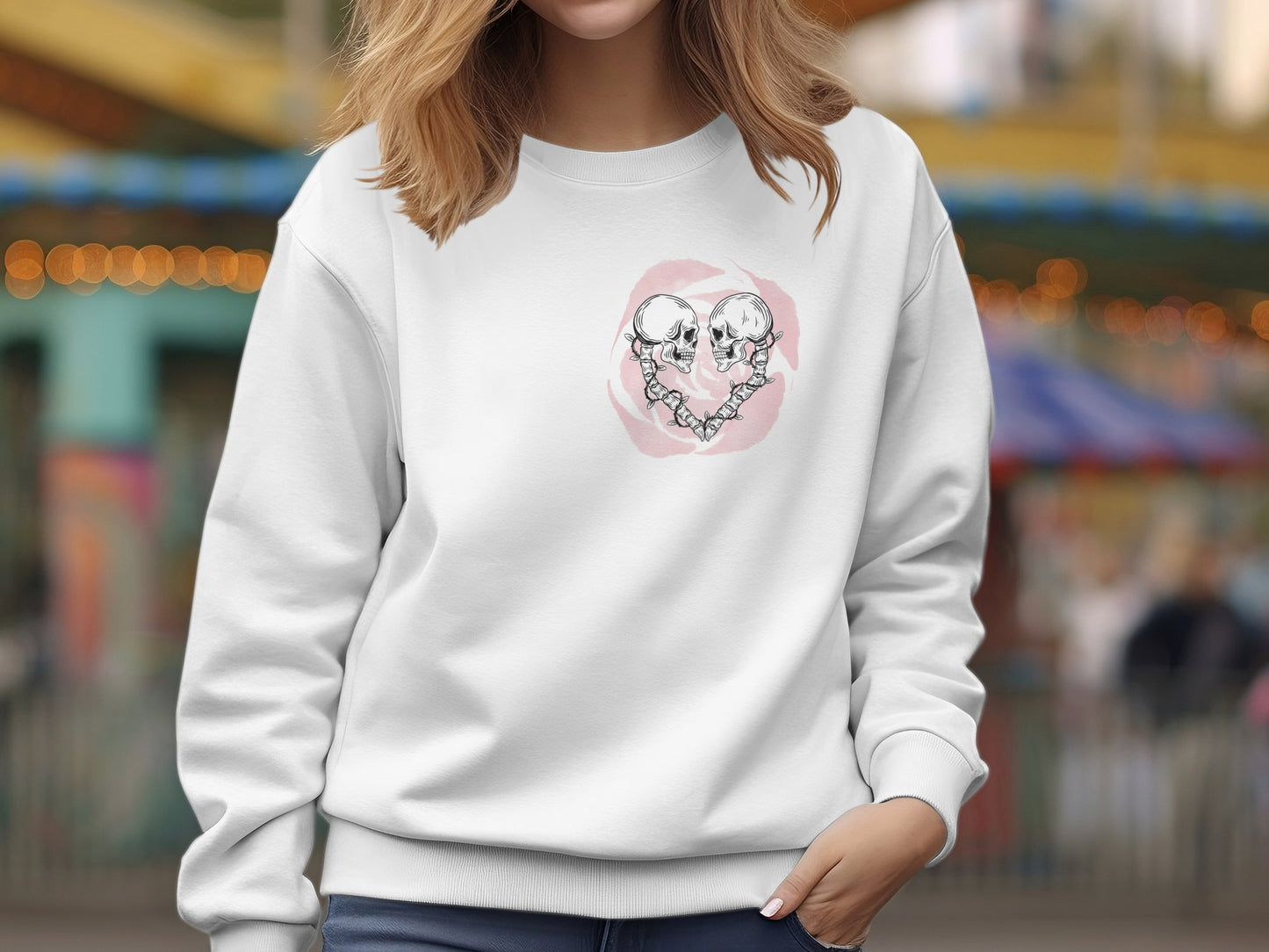 Skeleton Love Crewneck Sweatshirt