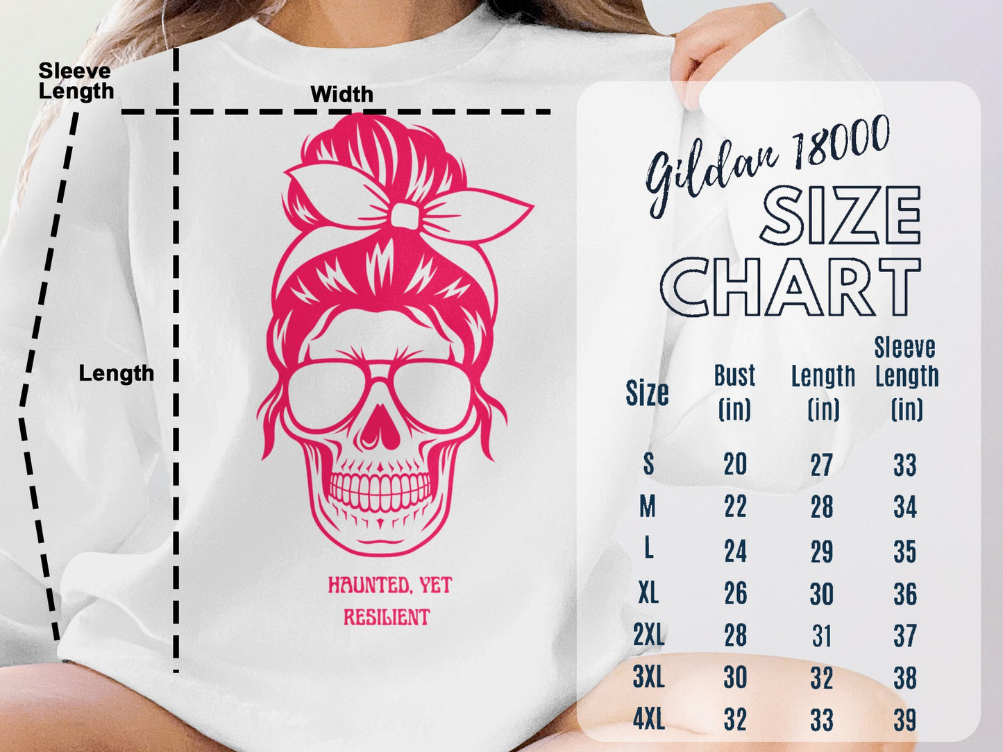 Pink Skull Crewneck Sweatshirt