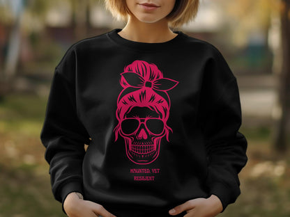 Pink Skull Crewneck Sweatshirt