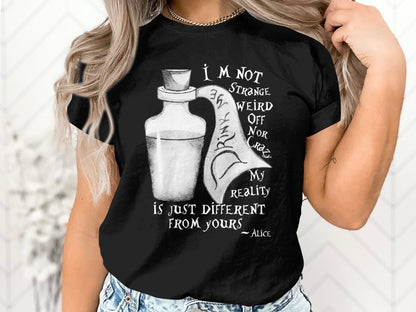 Alice In Wonderland Drink Me Different Reality Tee