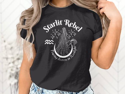 Starlit Rebel Aquarius Season Tee