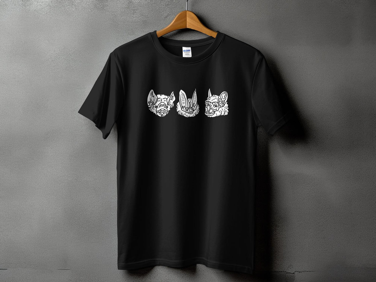 Bat Faces Trio Tee