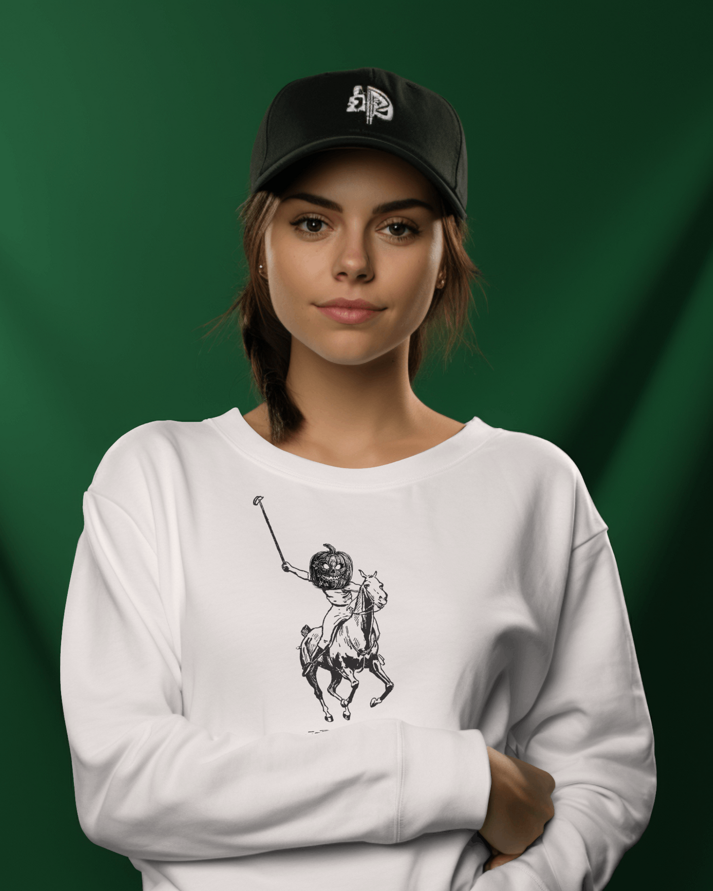 Headless Horseman Polo Crewneck Sweatshirt